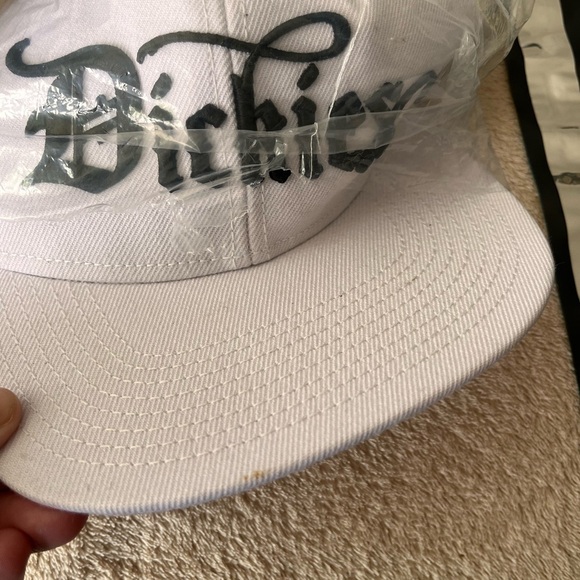 NWOT Dickie’s Men’s Embroidered Flat Brim Hat White OS - Picture 5 of 5